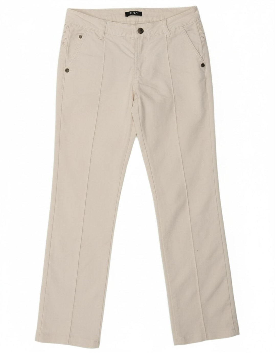 CNC COSTUME NATIONAL Womens Straight Jeans W28 L28 White