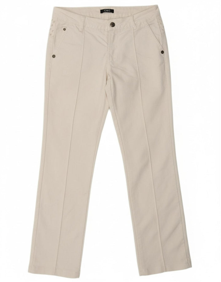 CNC COSTUME NATIONAL Womens Straight Jeans W28 L28 White