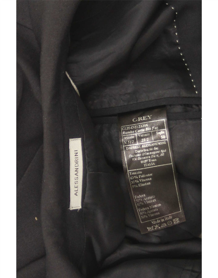 Daniele Alessandrini Herre 2 Button Blazer Jacket IT 50 Large Sort