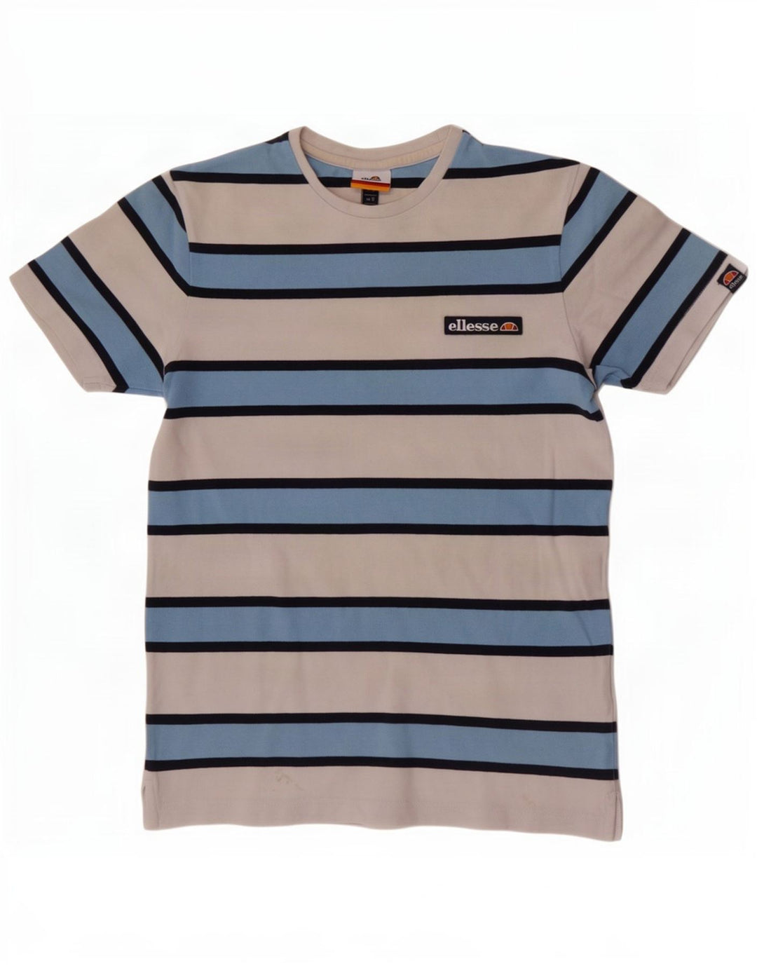 Ellesse Herre T-Shirt Top Lille Hvid Stribet