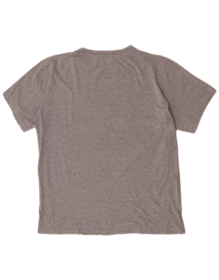 Kappa Herre Regular Fit Grafisk T-Shirt Top Medium Grå