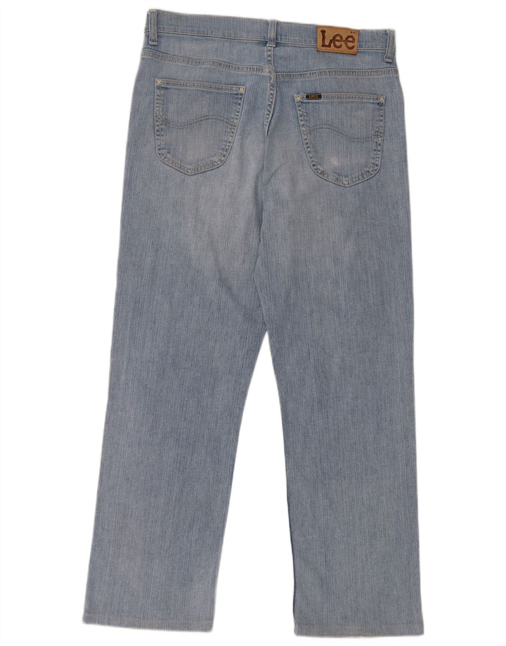 LEE Mens Brooklyn Straight Jeans W34 L29 Blue Cotton
