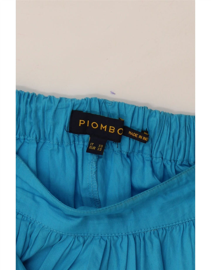 PIOMBO Womens Flared Skirt XS W26 Blue Vintage Piombo and Second-Hand Piombo from Messina Hembry 