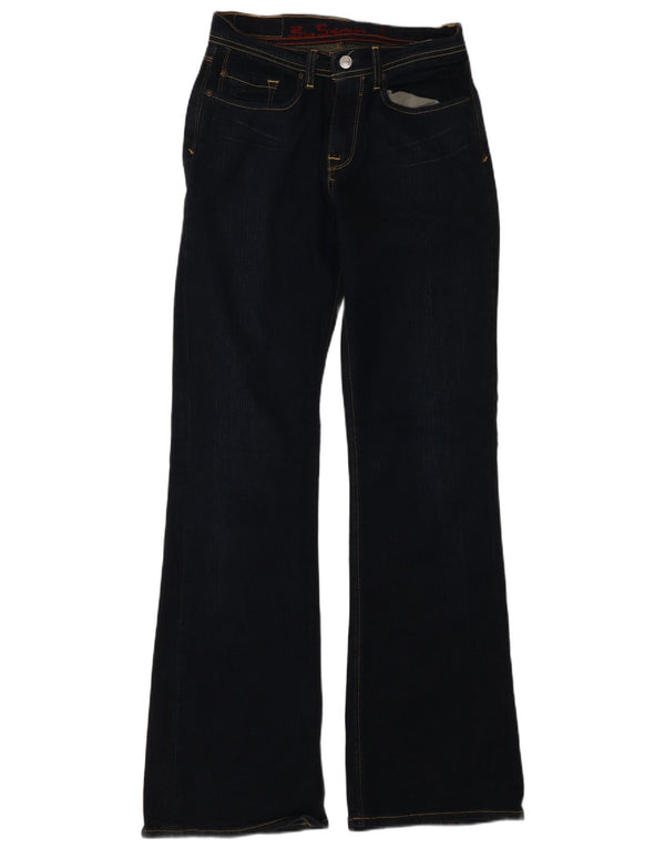 Ben Sherman Dame Bootcut Jeans W28 L32 Marineblå Bomuld