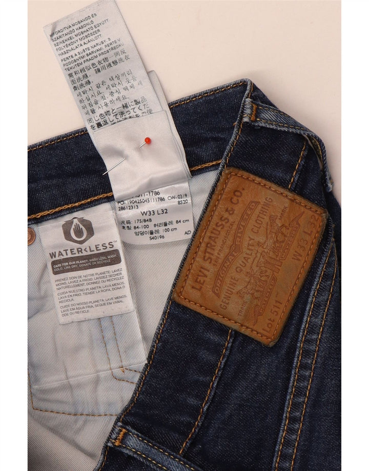 Levi's Dame Slim Jeans W33 L32 Blå Bomuld