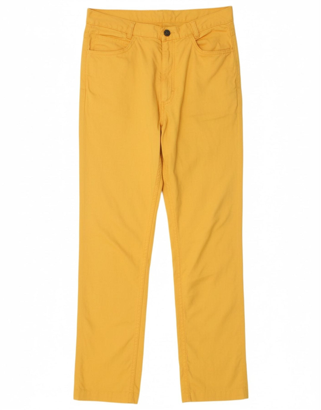 POOH Womens Slim Casual Trousers W30 L29 Yellow