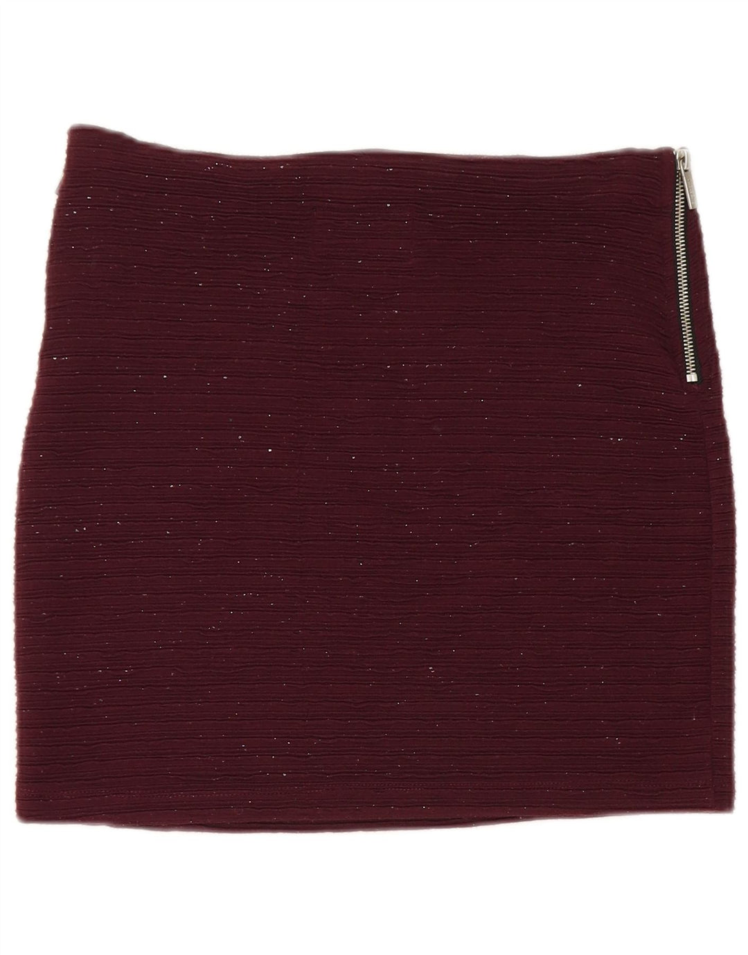 Superdry Mini-nederdel til kvinder Medium W30 Burgundy Flecked Polyester
