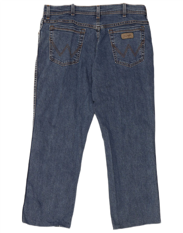Wrangler Herre Texas Stretch Straight Jeans W36 L27 Blå Bomuld
