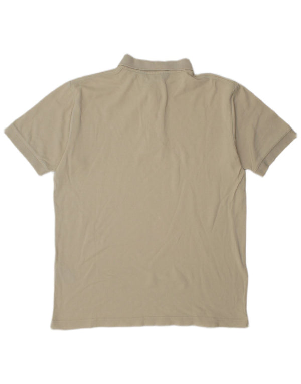 Kappa Mens Polo Shirt Small Beige Cotton