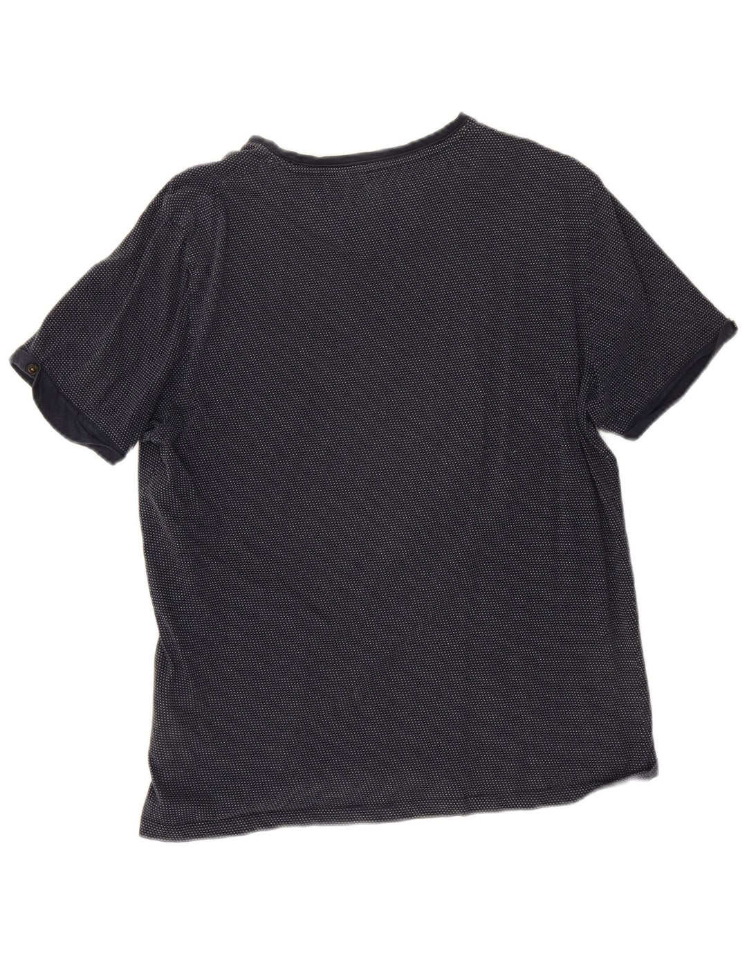 Ted Baker Herre T-Shirt Top Størrelse 4 Large Marineblå Bomuld