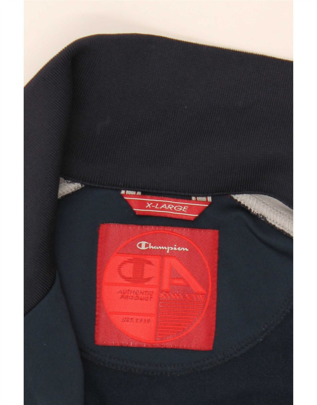 Champion Herre træningsdragt Topjakke XL Navy Blue Colourblock