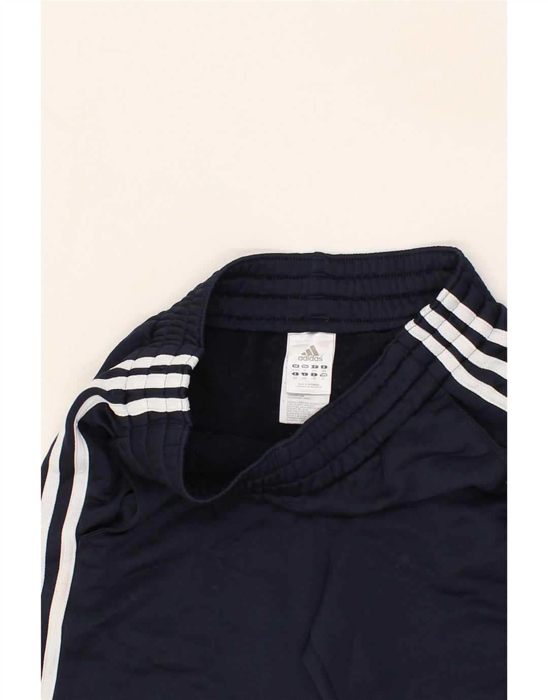 ADIDAS Boys Climawarm Sport Shorts 11-12 Years Navy Blue Polyester Vintage Adidas and Second-Hand Adidas from Messina Hembry 