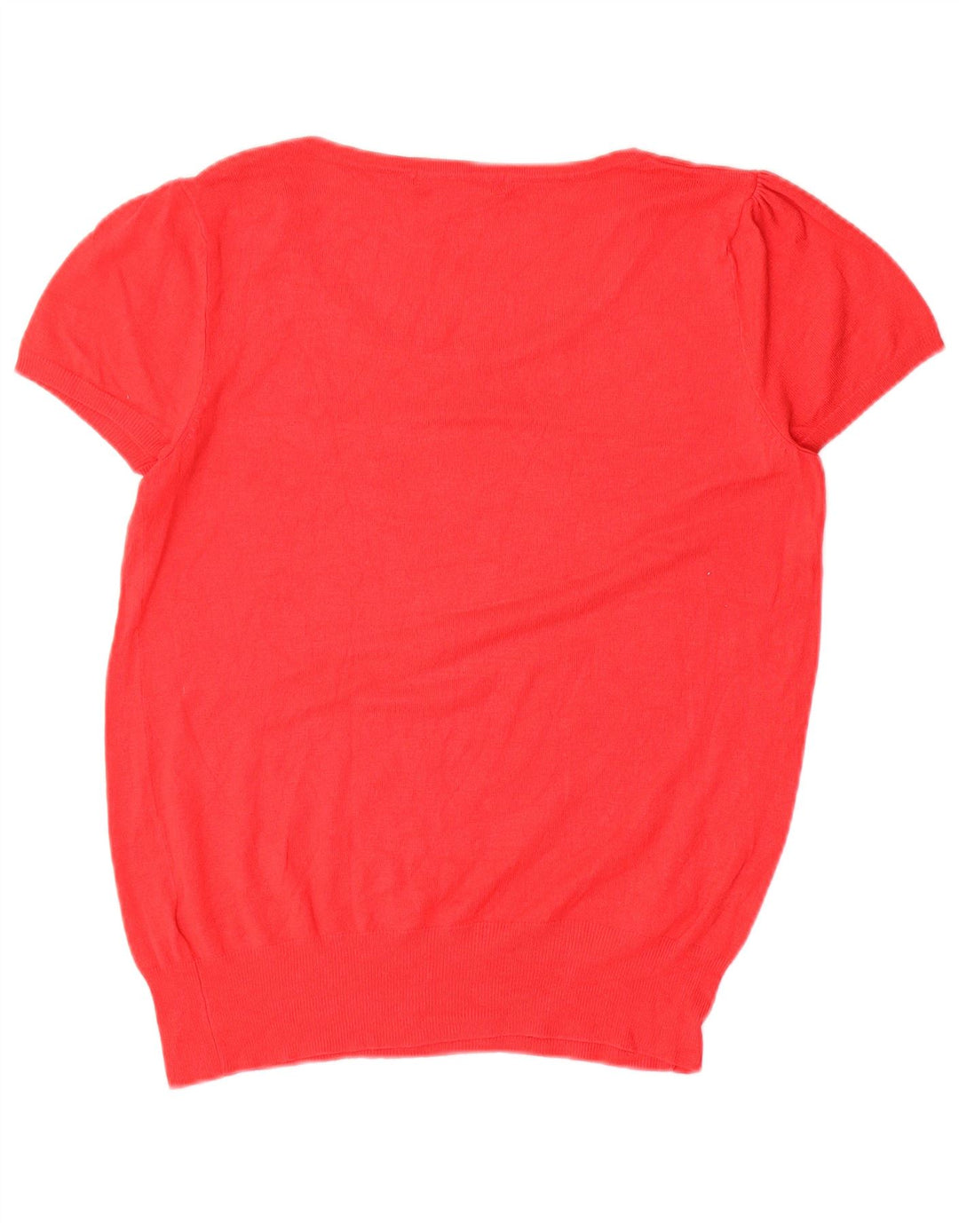 MARKS & SPENCER Dame Boat Neck Jumper Sweater UK 12 Medium Red
