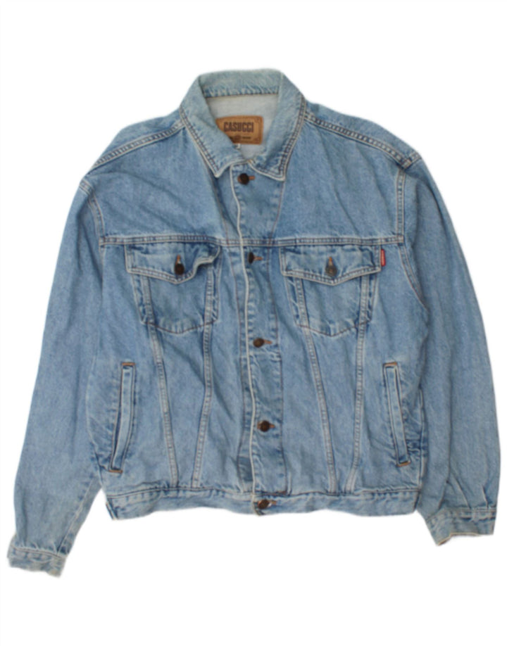Casucci Herre denimjakke UK 38 Medium Blue Cotton