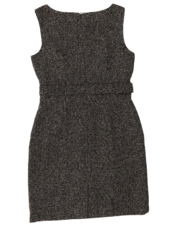 Banana Republic Womens Petite Sheath Dress US 8 Medium Grey Flecked