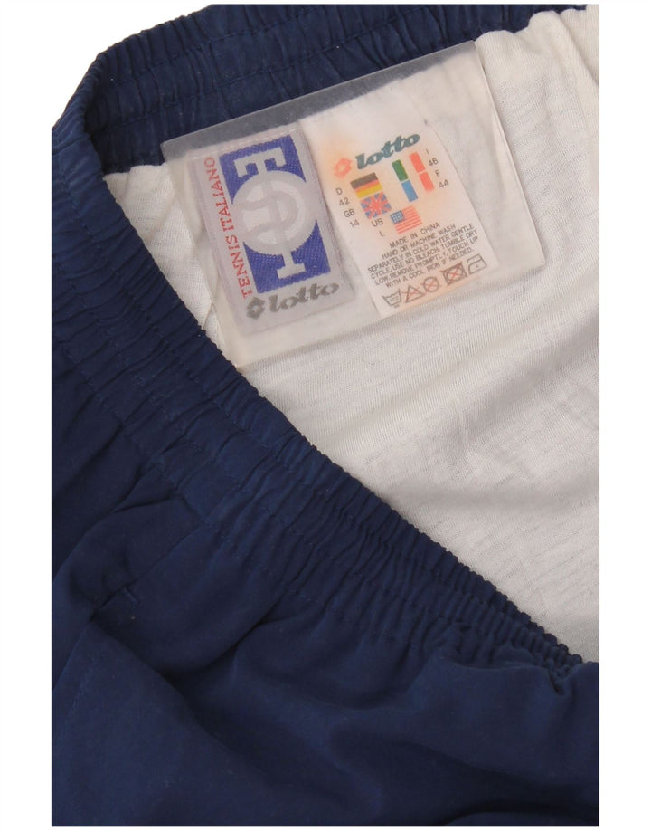 Lotto Dame træningsdragt Bukser UK 14 Large Navy Blue Polyester