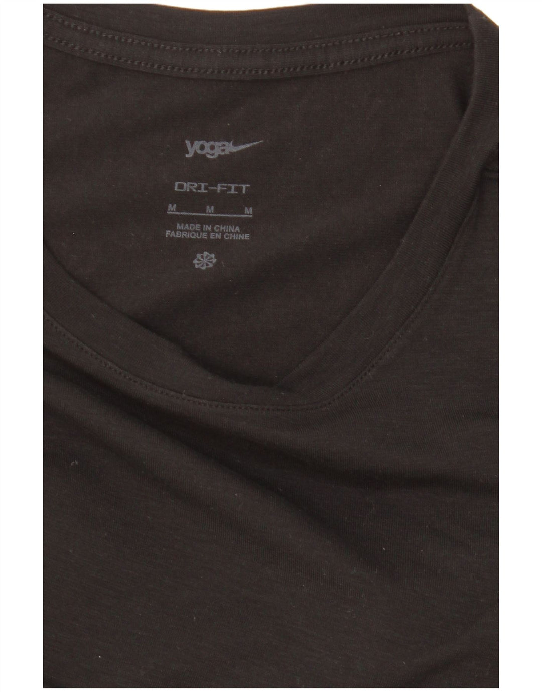 Nike Dame Dri Fit T-Shirt Top UK 14 Medium Sort