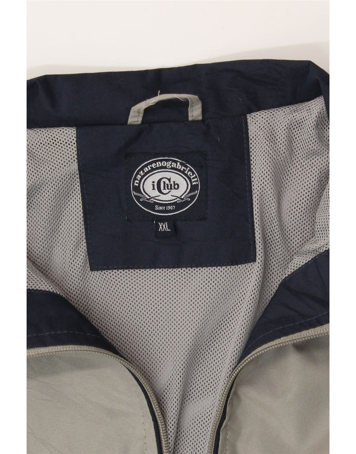 Nazareno Gabrielli Herre Bomber Jacket UK 44 2XL Grå Polyester