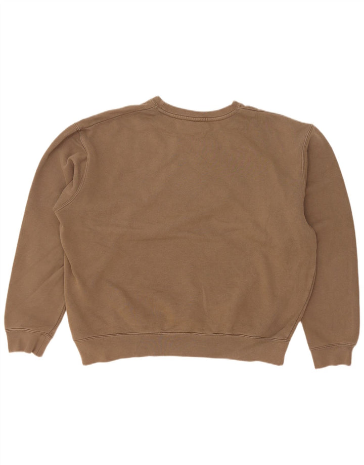 Zara Herre Sweatshirt Jumper Stor Brun Bomuld