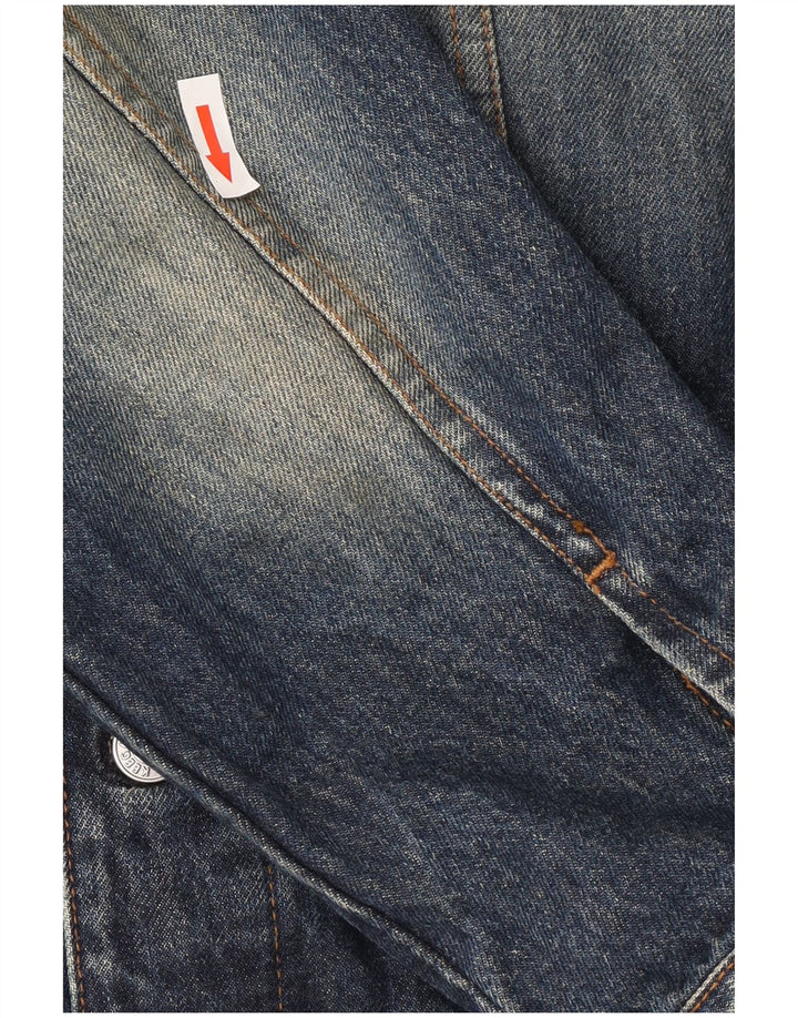 KEEGAN Denimjakke til mænd UK 42 XL Blå Bomuld
