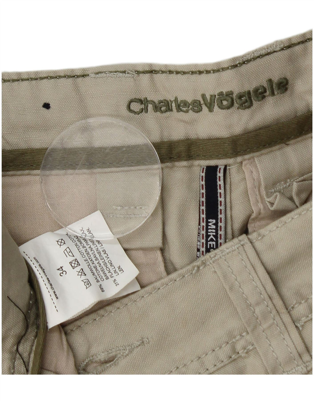 Charles Vogele Herre Mike Cargo Shorts W34 Large Grå Bomuld