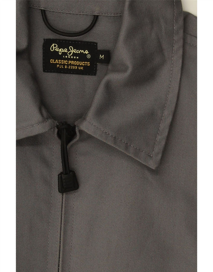 PEPE JEANS Mens Bomber Jacket UK 38 Medium Grey Cotton Vintage PEPE Jeans and Second-Hand PEPE Jeans from Messina Hembry 