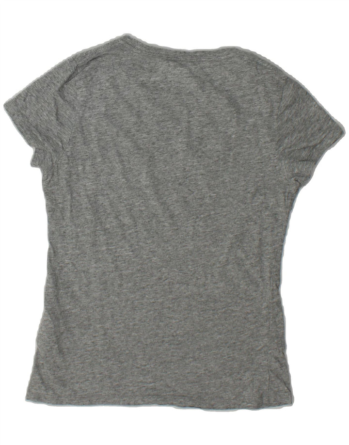 LEVI'S Womens Graphic T-Shirt Top UK 10 Small Grey Cotton Vintage Levi's and Second-Hand Levi's from Messina Hembry 