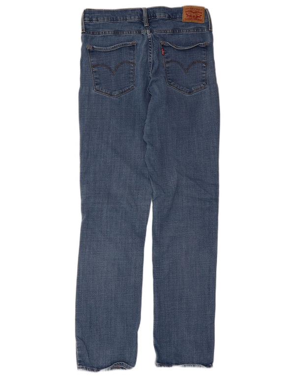 Levi's Dame 314 Shaping Straight Jeans W30 L32 Blå Bomuld