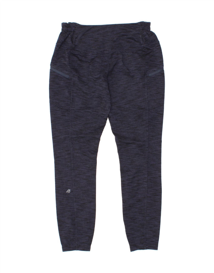 EDDIE BAUER Womens Tracksuit Trousers UK 12 Medium  Navy Blue Flecked Vintage Eddie Bauer and Second-Hand Eddie Bauer from Messina Hembry 