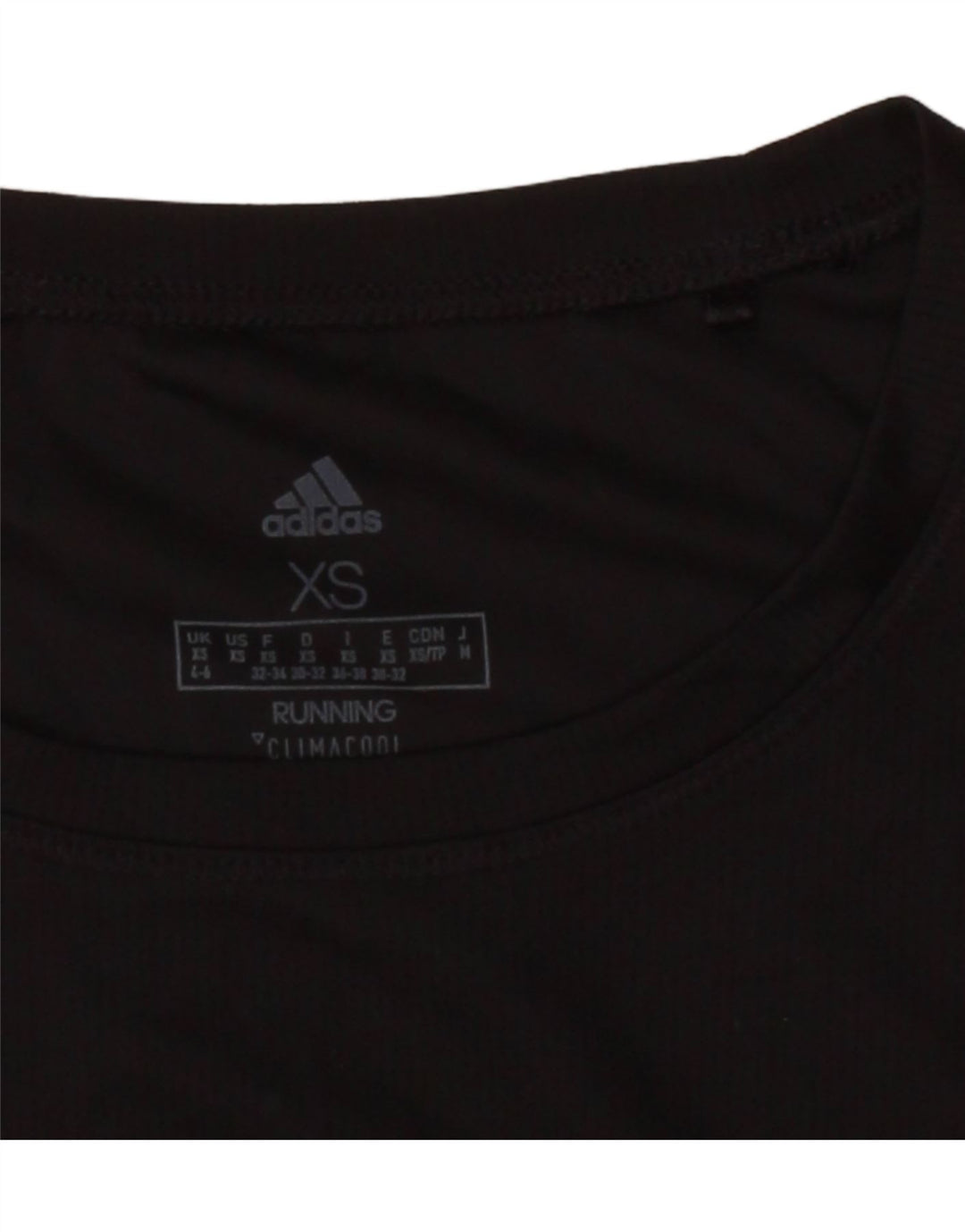 ADIDAS Womens Climacool Oversized T-Shirt Top UK 4/6 XS Black