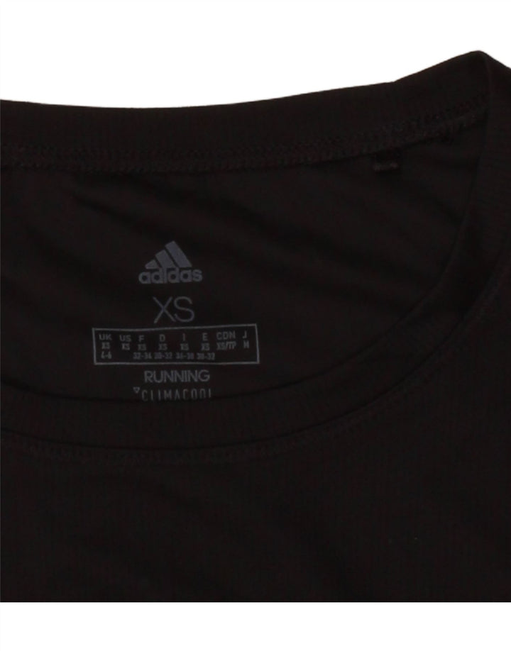 ADIDAS Womens Climacool Oversized T-Shirt Top UK 4/6 XS Black
