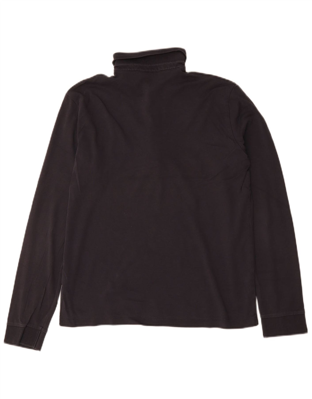 Hugo Boss Langærmet herre poloshirt med normal pasform Medium sort bomuld