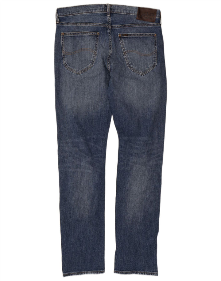 LEE Dame Daren Straight Jeans W33 L32 Blå Bomuld