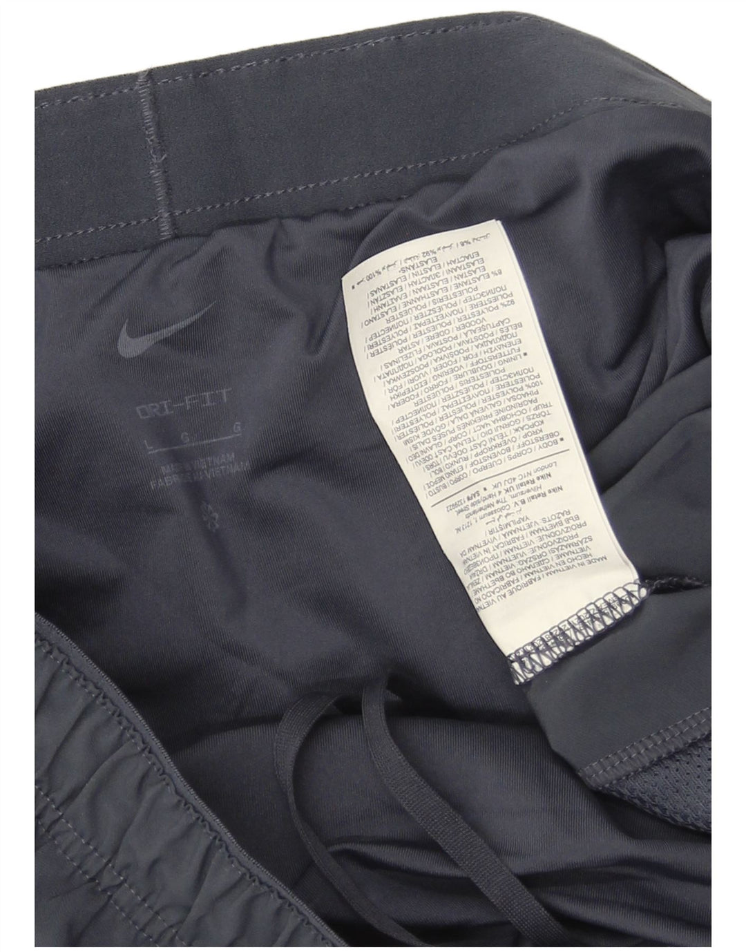Nike Herre Dri Fit sportsshorts store marineblå polyester
