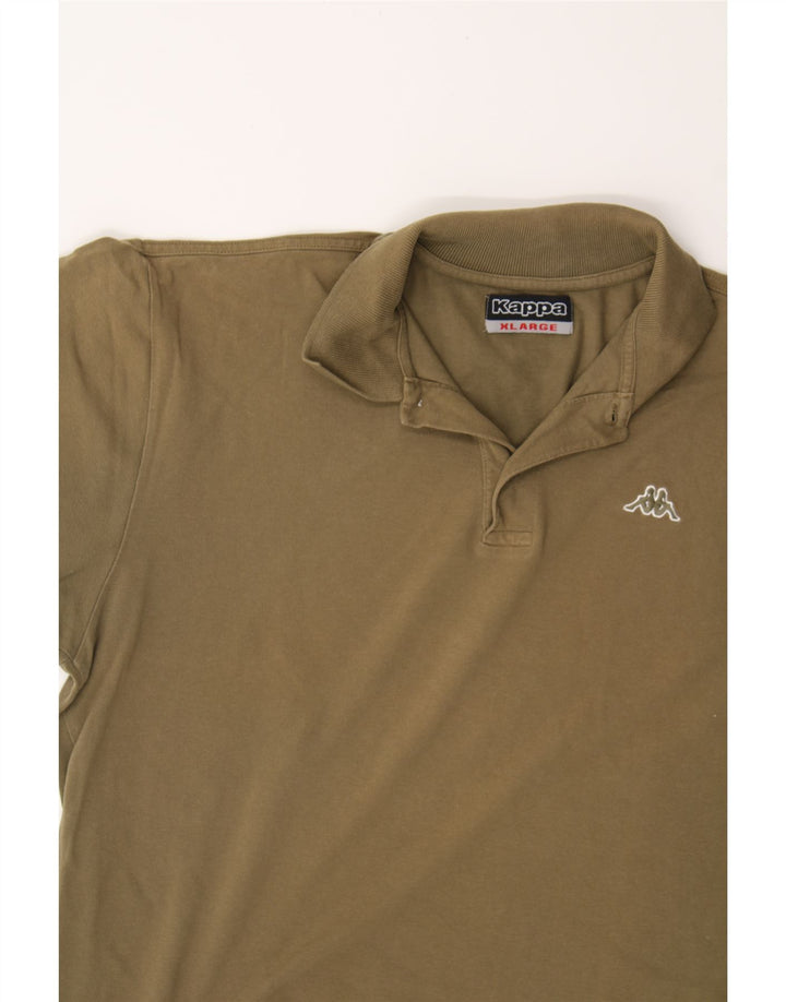 KAPPA Mens Polo Shirt XL Brown Cotton Vintage Kappa and Second-Hand Kappa from Messina Hembry 