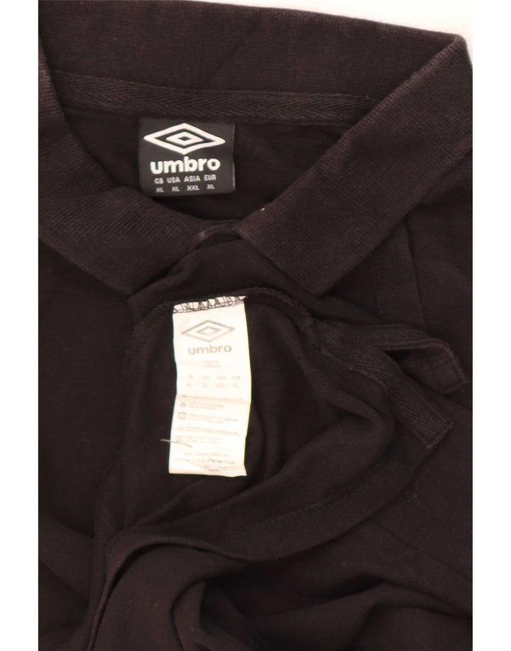 Umbro Herre Polo Shirt XL Sort Bomuld