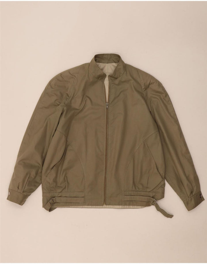 VINTAGE Bomberjakke til mænd UK 40 Large Khaki