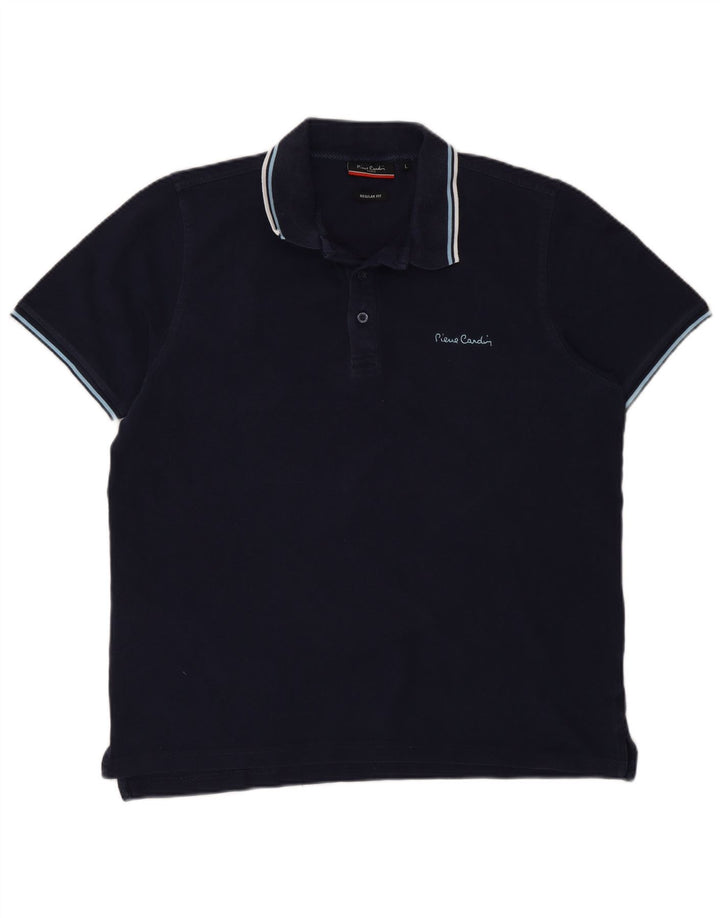 Pierre Cardin Herre Regular Fit Polo Shirt Large Navy Blue