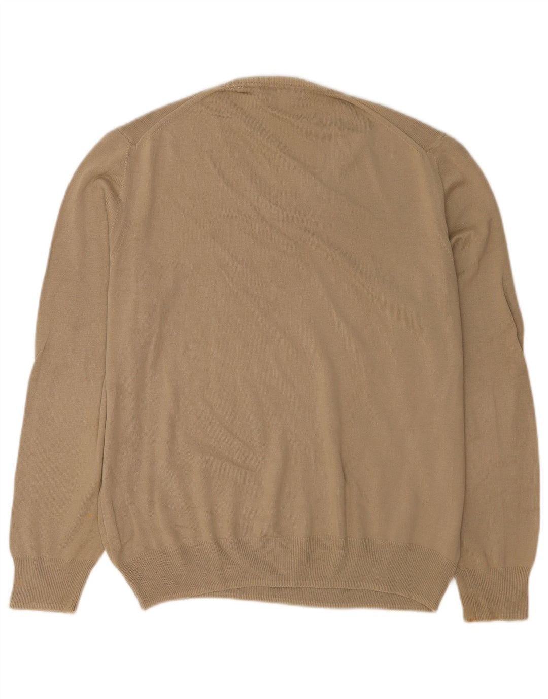Zara Herre V-hals sweater Stor brun bomuld