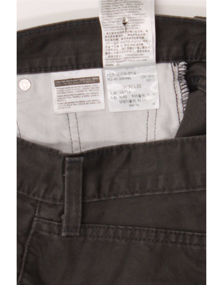 Levi's Herre 505 Straight Jeans W30 L30 Grå Bomuld