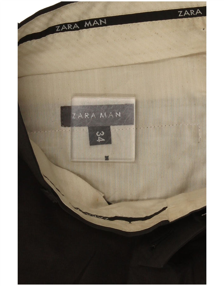 Zara Straight Suit Bukser til mænd W34 L25 Grå
