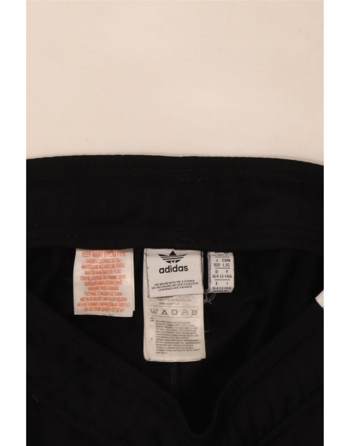 Adidas Drenge Træningsdragt Bukser Joggers 13-14 År Sort Polyester