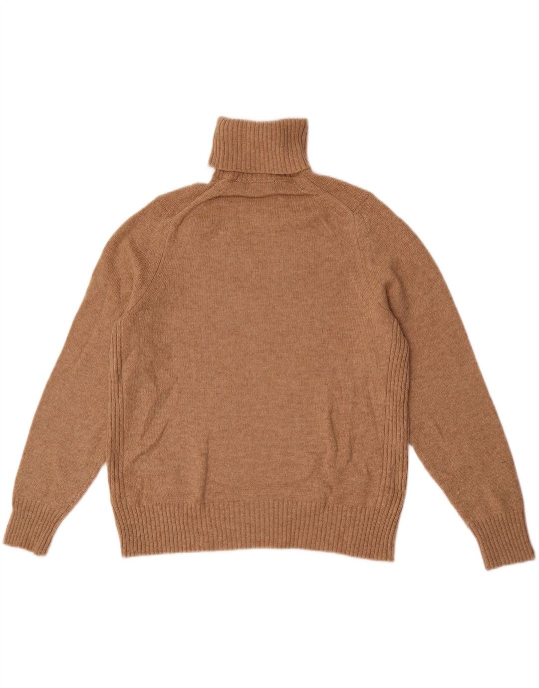 Marks & Spencer Dame Rullehals Sweater UK 18 XL Beige Uld