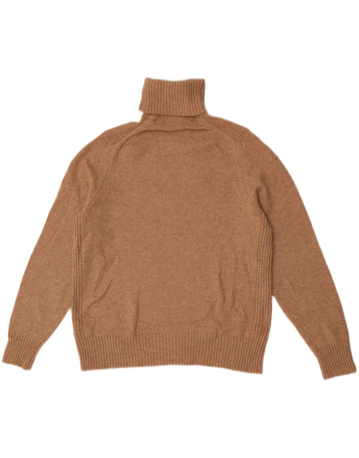 Marks & Spencer Dame Rullehals Sweater UK 18 XL Beige Uld