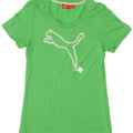PUMA Womens Graphic T-Shirt Top UK 10 Small Green Vintage Puma and Second-Hand Puma from Messina Hembry 