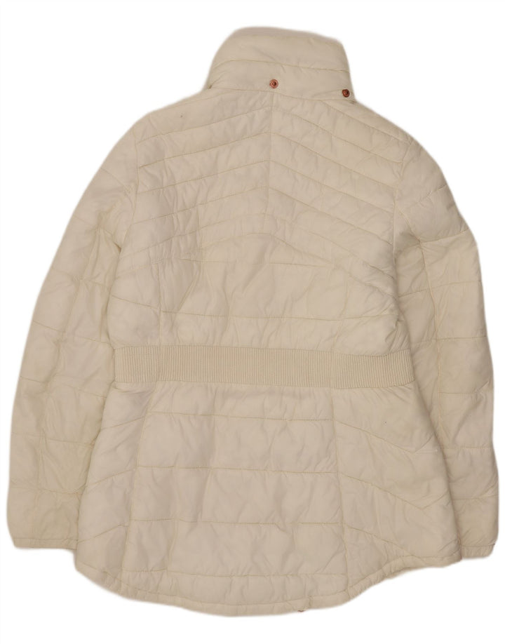 Barbour Womens Polstret Frakke UK 14 Large White Synthetic