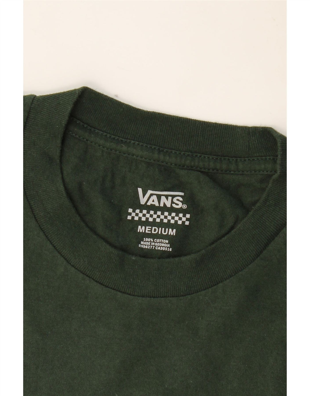 VANS Herre grafisk T-shirt Top Medium Grøn Bomuld