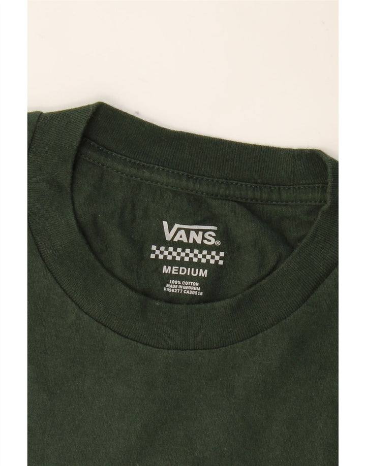 VANS Herre grafisk T-shirt Top Medium Grøn Bomuld