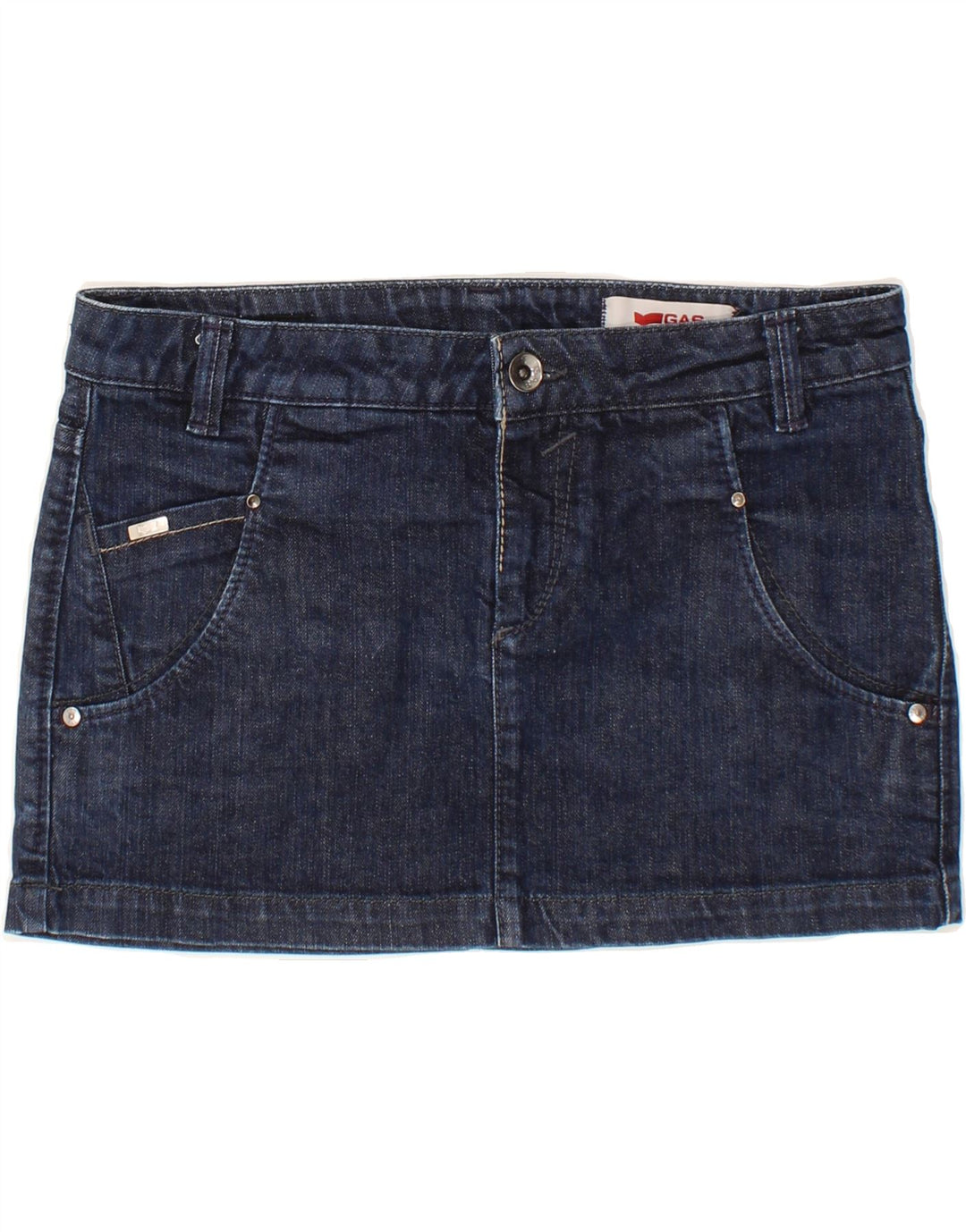 GAS Dame Denim Nederdel W30 Medium Navy Blue Bomuld