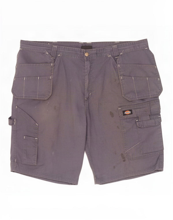 Dickies Mens Cargo Shorts W42 2XL Grey Polyester